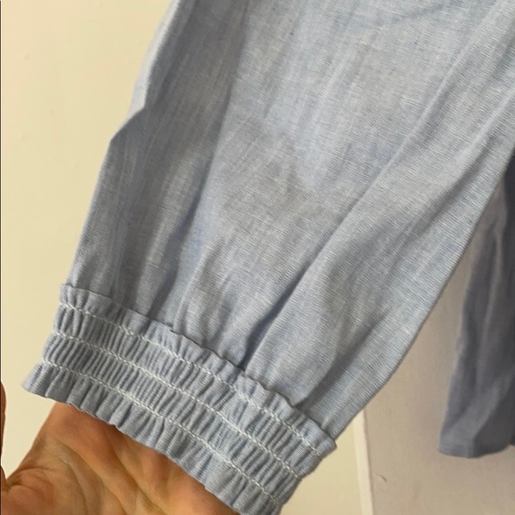 Rag & Bone/Jean Drew Off the Shoulder Chambray Top - Picture 3 of 6
